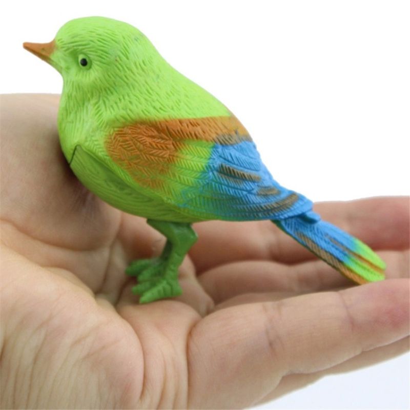 OOTDTY Novelty Voice Controlled Bird Call Chirp Electronic Pet Gag Kids Baby Toy Toddler