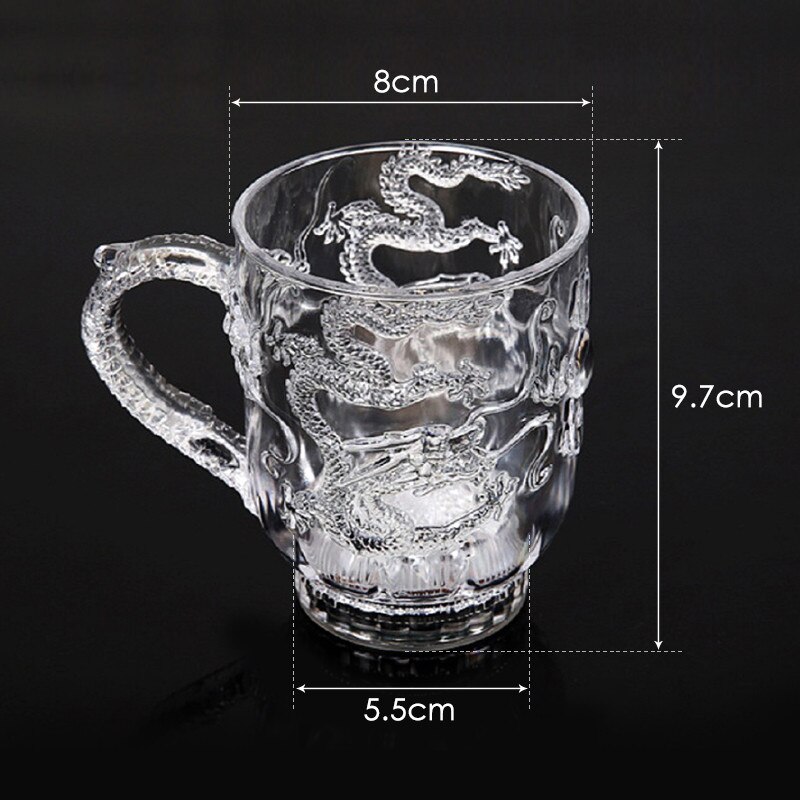 Light Up Beer Glass Whisky glass Shot Drink glass set Cup For Christmas,Party,Bar supplies set Club LED Automatic Flashing Cup: 2