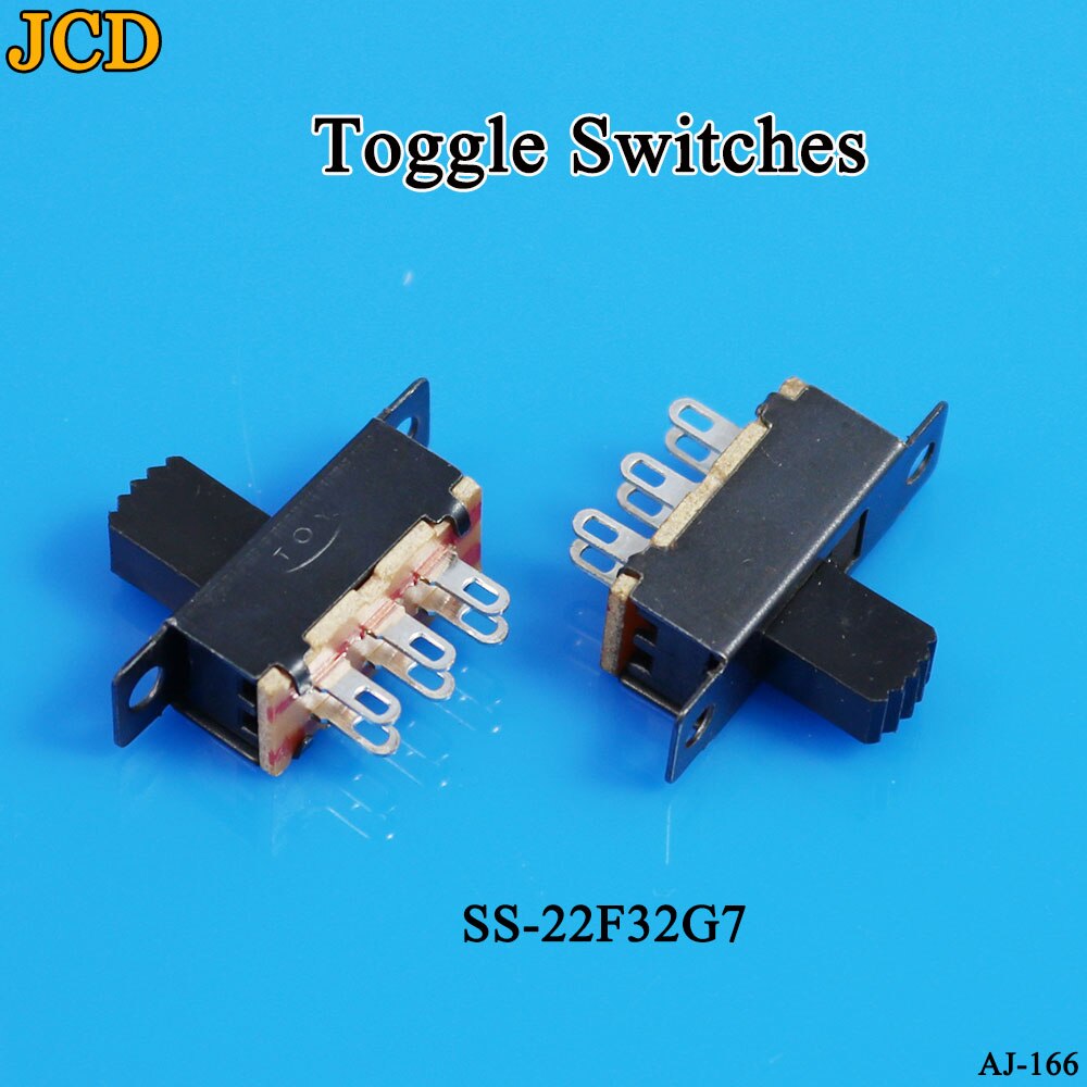 Jcd 1 st/lot  ss 12 d 00 schuifschakelaar schuifversnelling fluctuatieband 2/3 bestand enkel dubbel horizontaal mini horizontale voeding: Ss -22 f 32 g 7