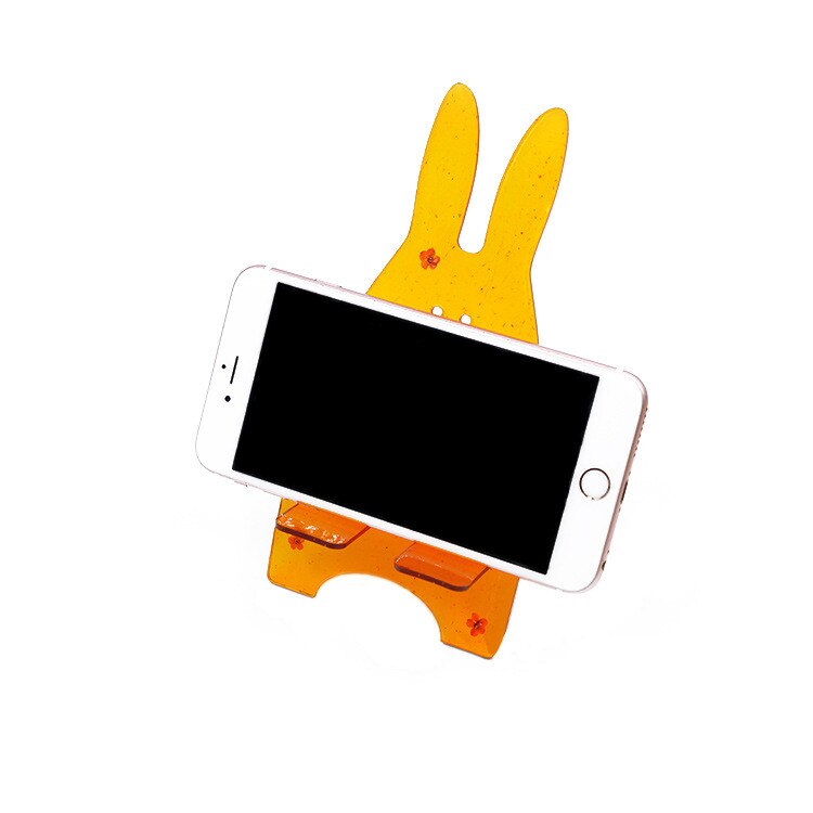 Transparent Silicone Molds for Epoxy Resin Handmade Mobile Phone Holder Stand Crystal Epoxy Resin Mould Craft DIY Phone Bracket