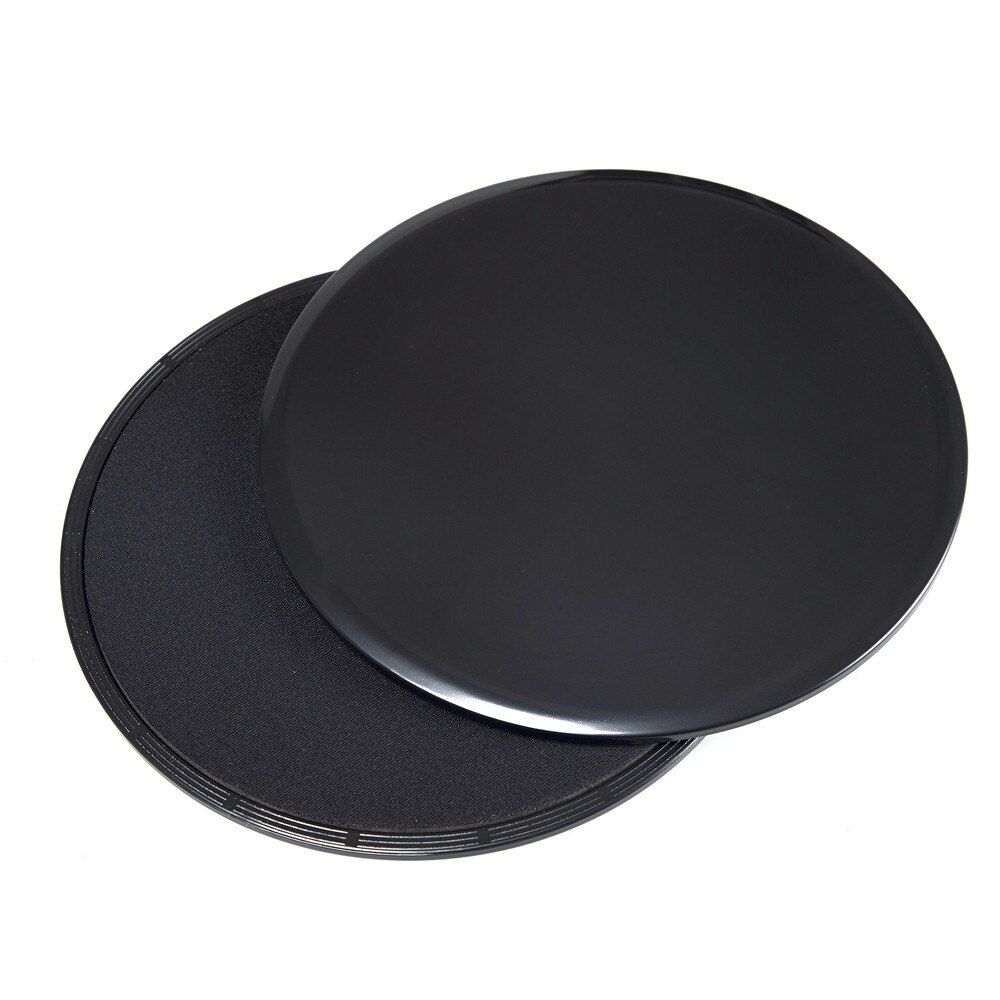 Planeadores para entrenamiento discos de diapositivas Core Ab, disco de entrenamiento de triángulo redondo, gimnasio, ejercicio corporal, almohadilla deslizante Abdominal adelgazante: Black