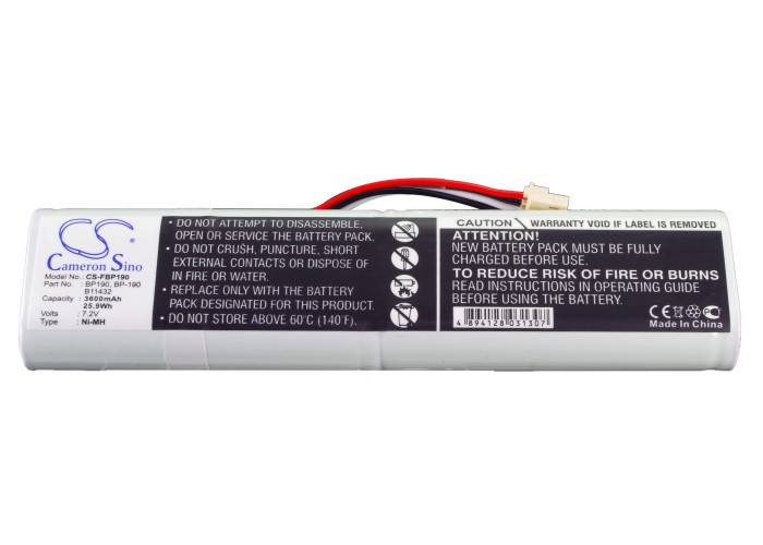 Cameron Sino 3600mAh batterie pour analyseurs Fluke 433, analyseurs 434, analyseurs 435, scopemètre 192, B11432, BP190, BP-190