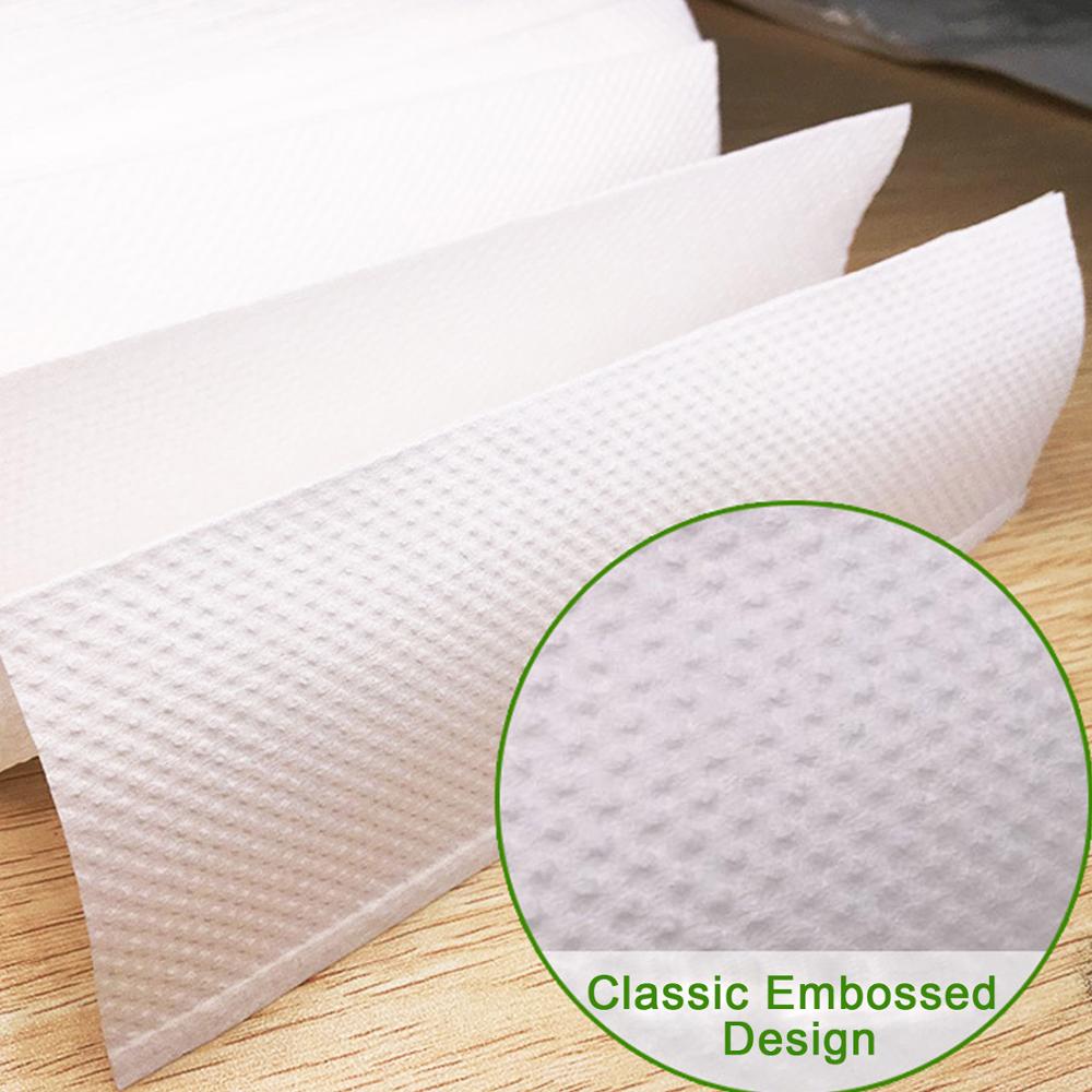 600pcs Disposable Guest Towels White Paper Dinner Napkins Hand Tissues for Bathroom Kitchen Hotel Home Party Supplies