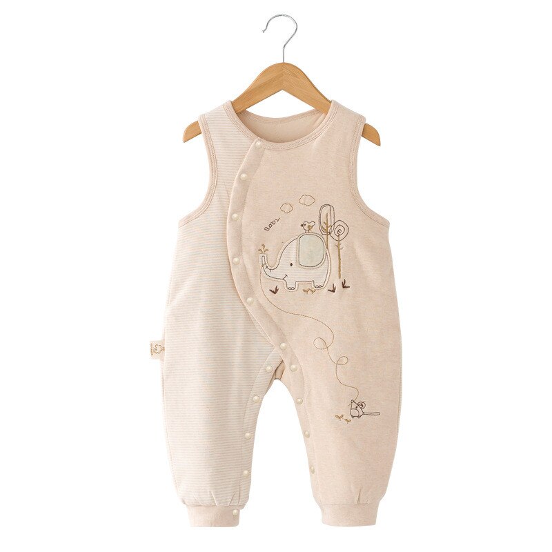 Kinderkleding Lente Herfst Baby Een Stuk Romper Plus Katoen Overalls Baby Romper Pasgeboren Biologisch Katoen Jongen Meisje Broek