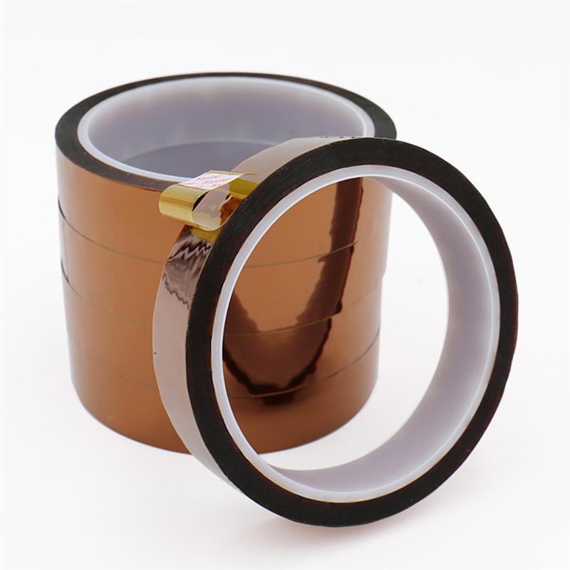 4 Rolls Hittebestendig Tape Multi-Purpose Duurzaam Nuttig Polyimide Tape Band Voor Masking Solderen Splicing Draden