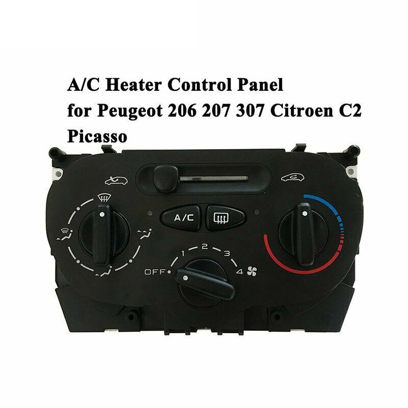 Air AC Heater Panel Climate Control Switch for Peugeot 206 207 307 C2 Citroen Picasso 9624675377 X666633H
