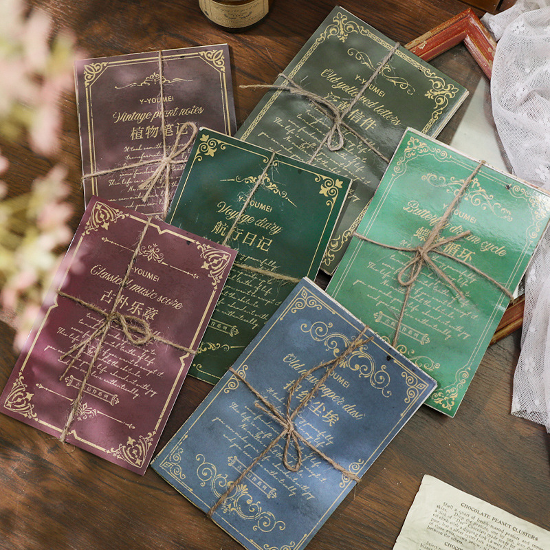 Journamm 30 unids/pack Material Retro Kit de papel DIY suministros para álbumes de recortes Collage diario basura Material papel