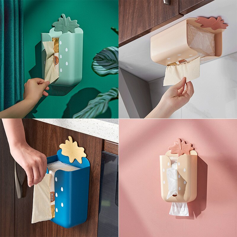 Cute kitchen napkin paper tube bedroom wet tissue pumping paper storage box bathroom tissue storage box Kitchen Storage Tissue
