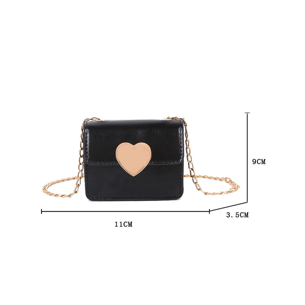 Mini borsa a tracolla semplice e Versatile femminile 2021 nuova borsa a tracolla monospalla alla moda in stile coreano con catena a cuore di pesca