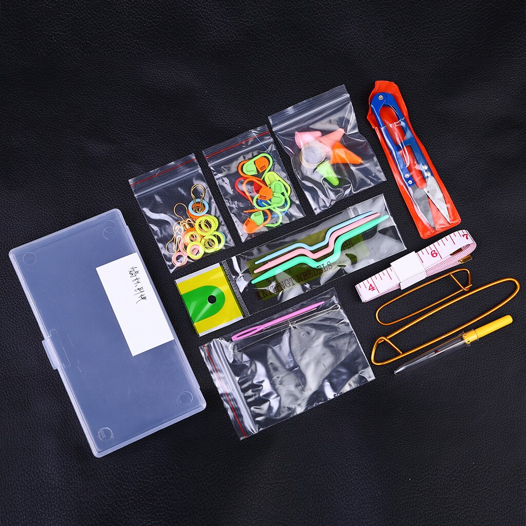 1 Set Knitting knit craft Accessories Supply Set Basic Tools Kits Lots with Case
