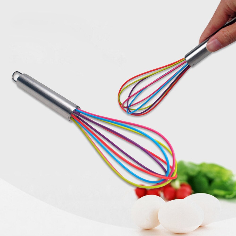 Multicolor Keuken Premium Siliconen Garde Met Hittebestendige Non-stick Siliconen Garde Koken Tool Mixer Stirrer Handige Ei Beat