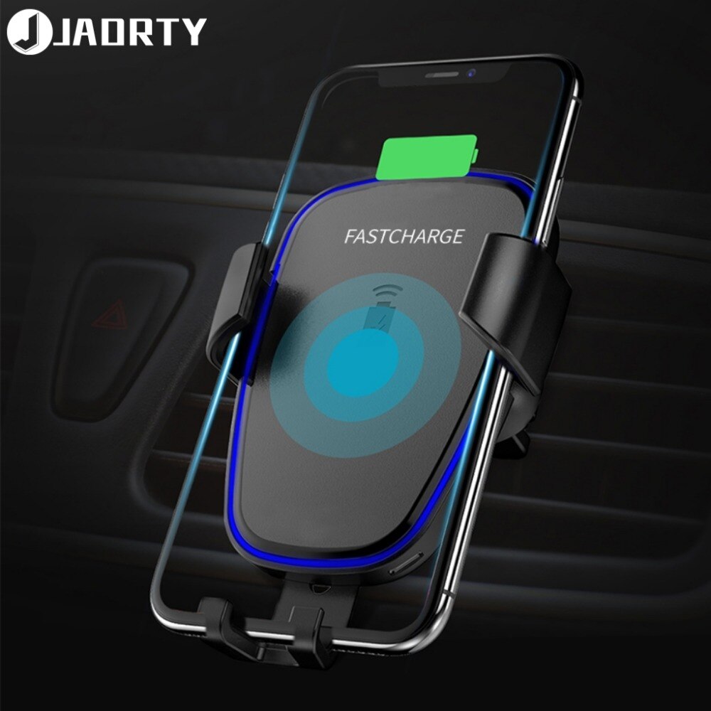 Qi Wireless Charger For Samsung Galaxy Note 8 9 10 pro note10+ 20 ultra 5G Fast Charging Pad Car Mount Phone Holder Accessory