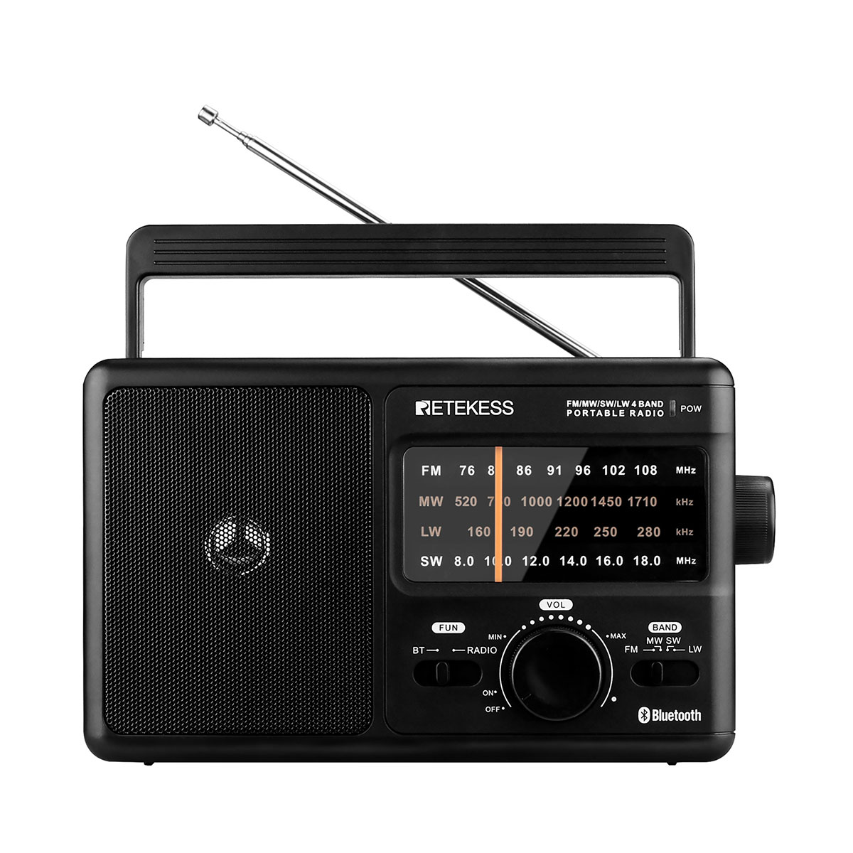 Retekess TR626 AM FM SW LW Portable Radio Bluetoot... – Grandado