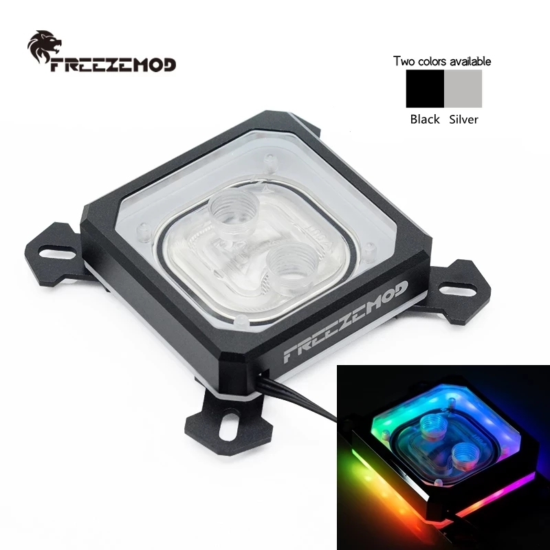 FREEZEMOD CPU Water Block For INTEL LGA 1151 115X ,5V 3pin ARGB, Copper Base Plate, INTEL-PK5E