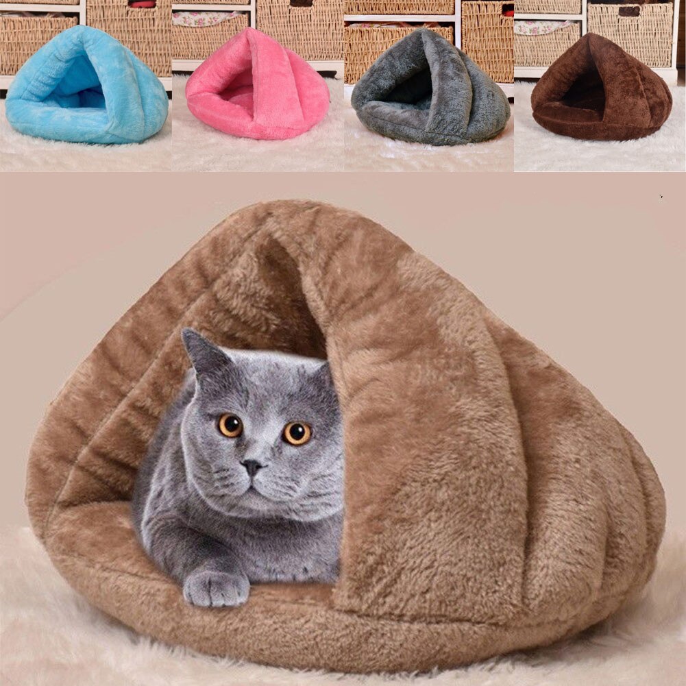 Niche d'intérieur coussin doux et confortable | Animal domestique, chien chat grotte Igloo, panier de lit, chaton maison