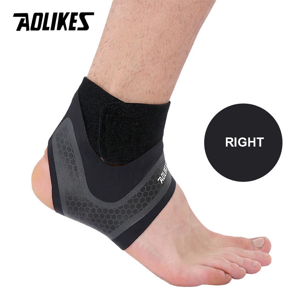 AOLIKES Fitness Ankle Brace Ankle Strap Gym ankle Protection Running Sport Support Guard Foot Bandage Elastic Black univers: Right / L