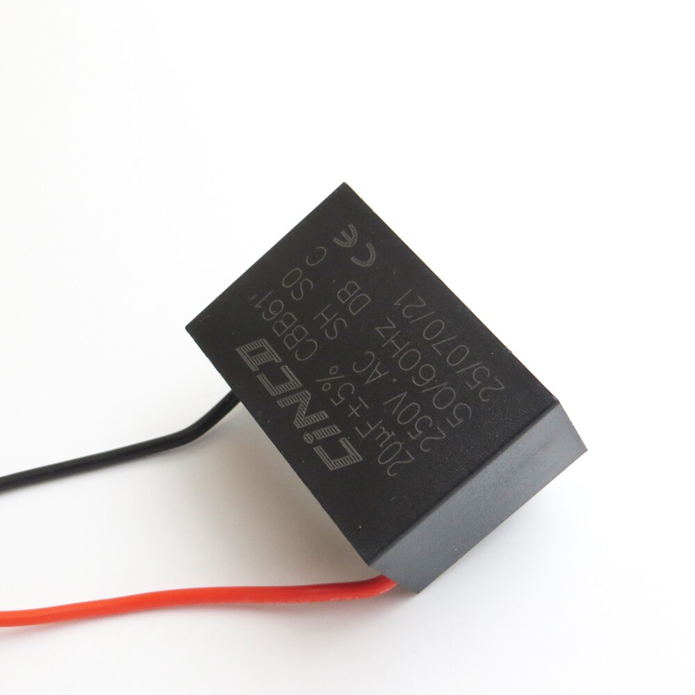 250V AC 20UF CBB61 2 wires Motor Run Capacitor Speed electric fanner ventilators exhaust fan capacitor start AC