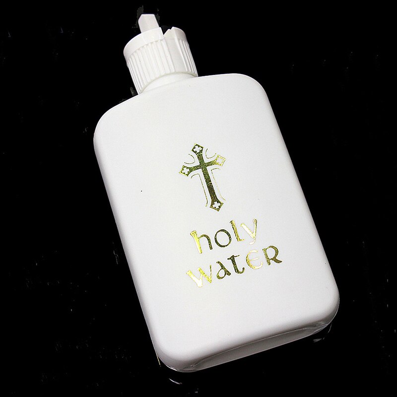 100ml religieuze artikelen pasen heilig plastic waterfles met gouden bloklogo kruis heilig water mok waterfles kantoor 1pc