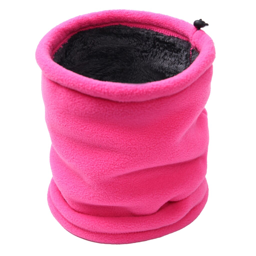 Multifonctionnel chauffe-cou guêtre épaissir polaire Snood foulards masque visage hiver écharpe pour ski Snowboard: Pink