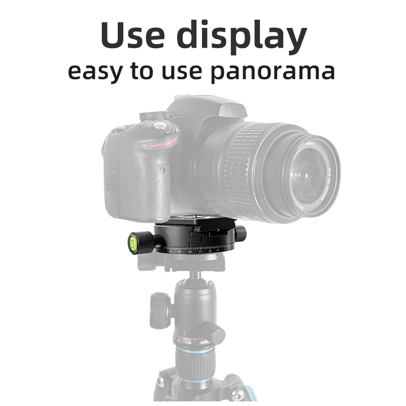 Panoramic Rotating Quick Release Plate Clamp Tripod Head Mount Arca Swiss Quick Release Plate Clamp with 1/4 Screw For Ball Head