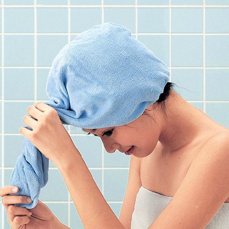 Serviette magique en microfibre pour femmes, bonnet de douche, pour cheveux secs, serviette de bain, séchage rapide, douce, Turban, envelopper la tête, produit de salle de bain