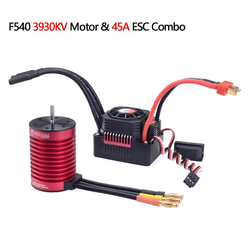 ÜBERTREFFEN HOBBY Wltoys 144001 124019 104001 RC Auto 3650 3660 F540 3600KV 5200KV 3930KV 4370KV Bürstenloser Motor 45A 60A Regler: Lila