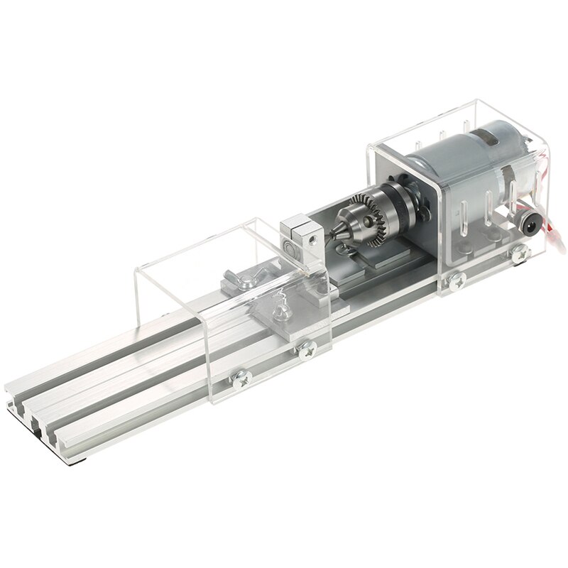 US/EU Mini Mechanical Lathe 100W Lathe Grinding Set Polishing Drill Tool Wood Lathe Machine Speed Adjustable DIY Woodworking
