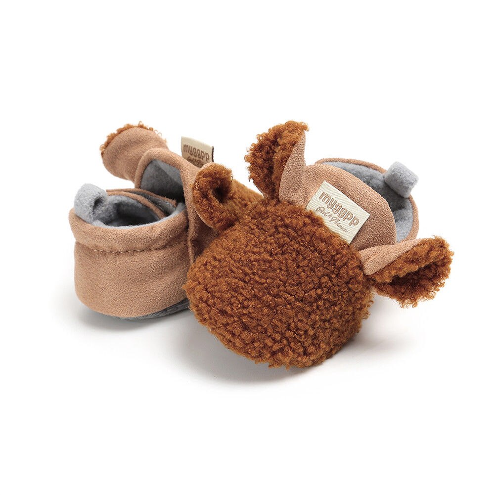 Peuter Baby Meisjes Jongens Snowboots Baby Schoenen Mooie Animal Oren Bont Patchwork Laarzen Herfst Winter Warme Zachte Zool Schoenen