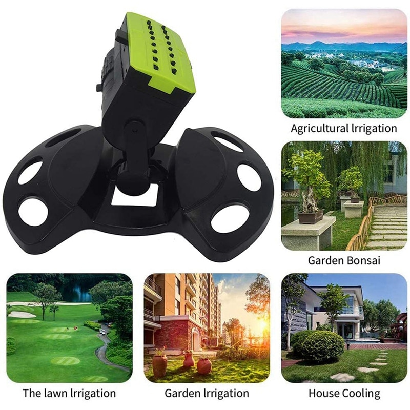 16 Hole Lawn Sprinkler Water Spray Nozzle Watering Irrigation Swinging Garden Sprinkler Garden Tool Irrigation Tools