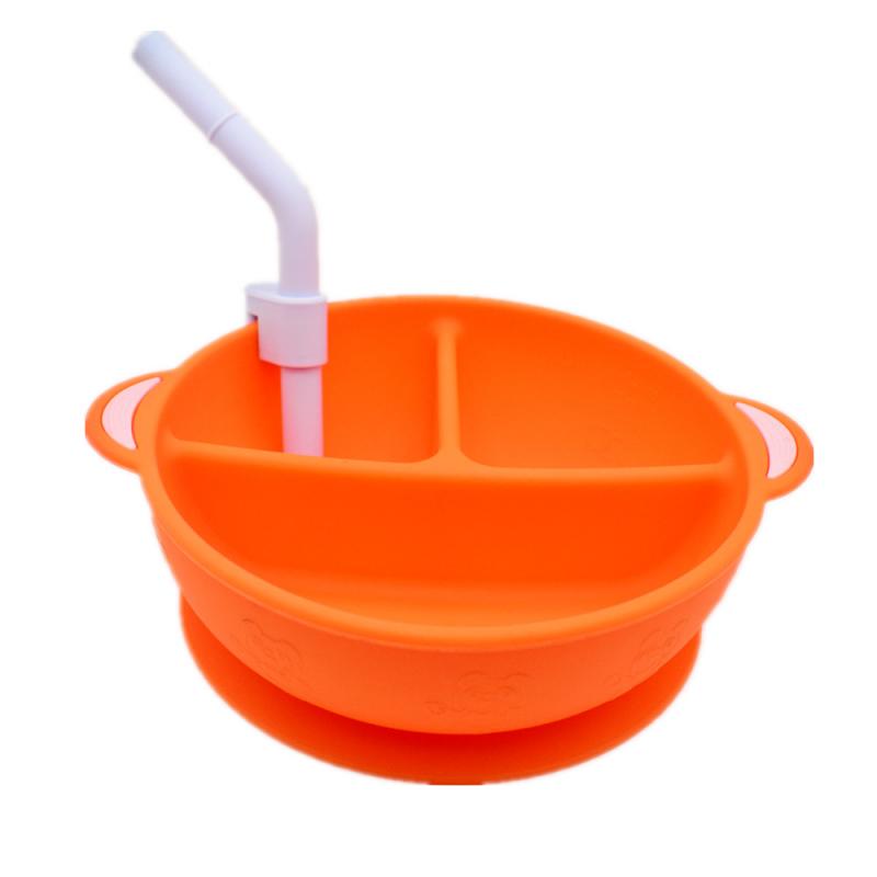 Baby Learning Dishes With Suction Cup Kids Safety Dinnerware Set Assist Bowl Temperature Sensing Spoon Tableware Training Bowl: 13