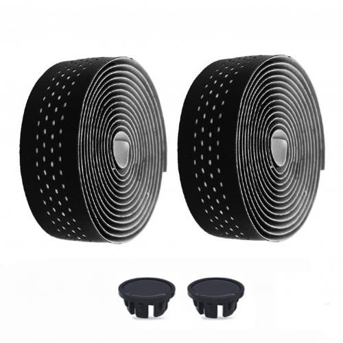 MARQUE Pro Bike Handlebar Tape – Road Cycling Bicycle Handle Bar Wrap with Adhesive Backs, Comes with Pair of Bar End Plugs – 2 Rolls per Set (Galaxy Plus