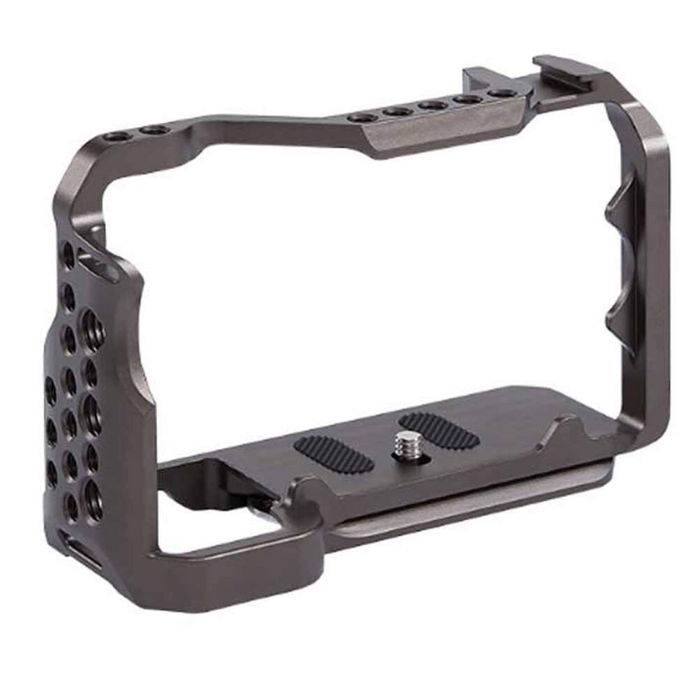 Jintu Metalen Camera Cage Rig Handvat Grip W/Koud Schoen Mount 1/4 3/8in Schroef Gaten Voor Sony nex A7C Mirrorless Camera Accessoires