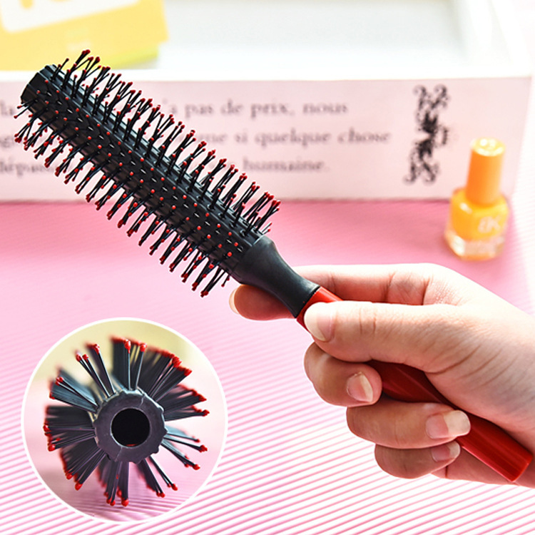 1pcs Round Hair Care Brush Salon Comb Anti-static Wavy Curly Styling Dressing Curling Comb Hair Styling Tool
