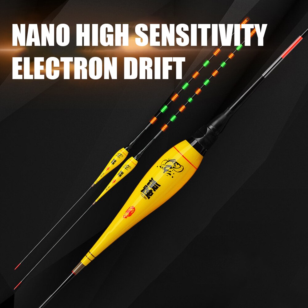 Smart Fishing Float Bite Alarm Vis Aas Nano Lichtgevende Elektrische Visdobbers Hoge Gevoeligheid Vissen Boei Bobber Karpervissen
