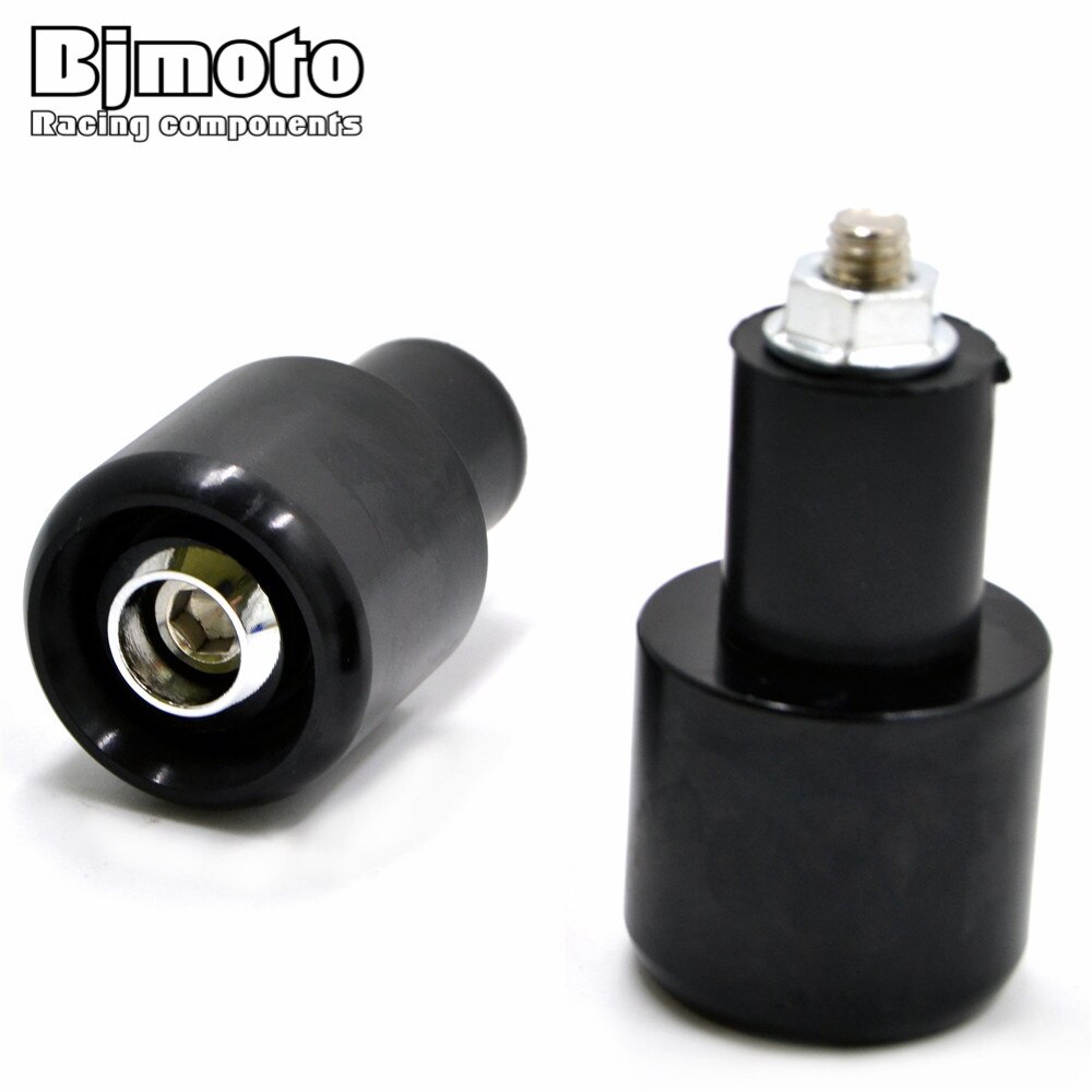 Bjmoto motorcykel anti vibrationsbalans handtag ändplugg greppändar lock för 22mm styr med 18mm inre hål