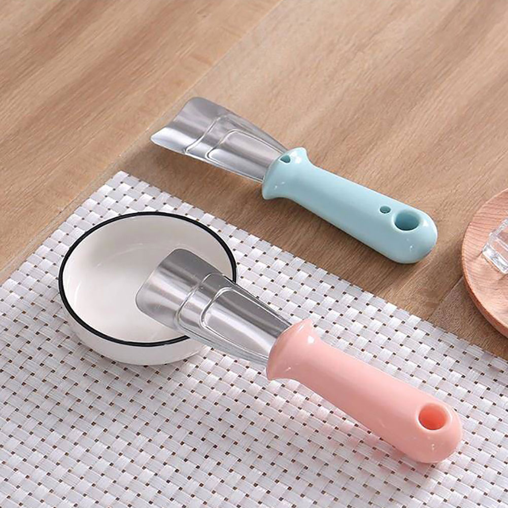 Raspador de hielo para nevera, pala de hielo, raspadores de hielo de acero inoxidable