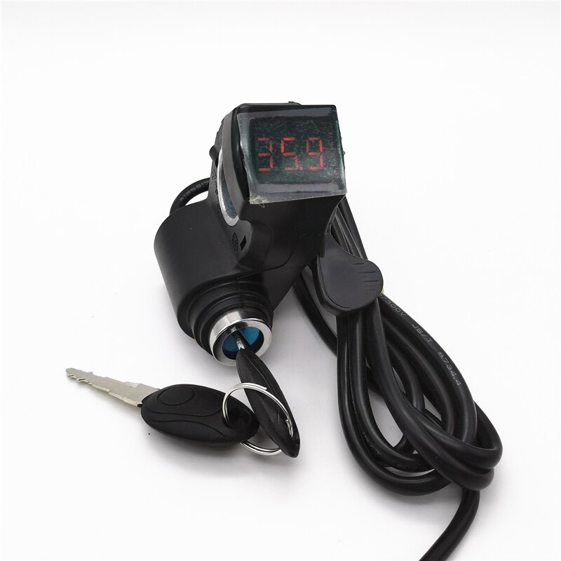 Bicicleta Eléctrica pulgar acelerador pantalla batería interruptor de voltaje alimentación e-bike dedo pulgar acelerador con cerradura de llave