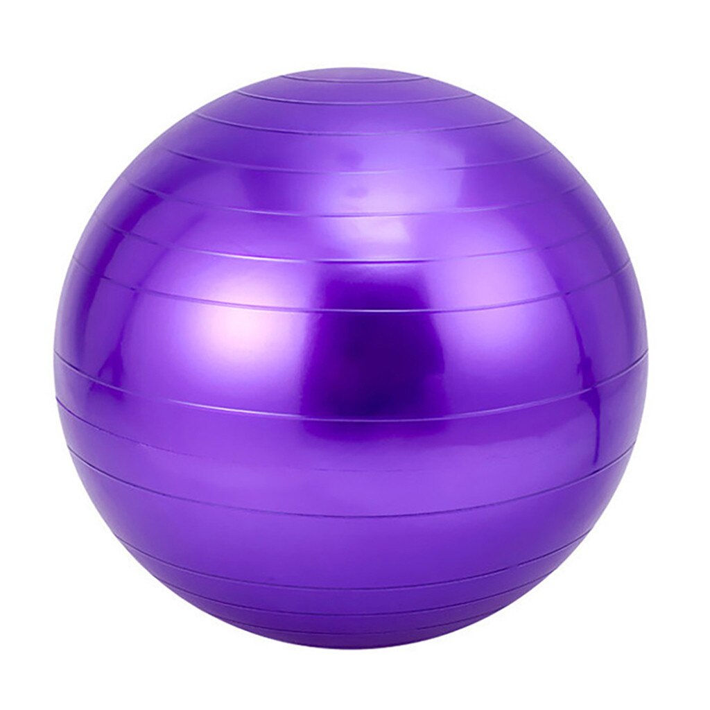 65 cm sport fitness yoga bold pvc glat anti-eksplosion motion gym yoga bold fitness graviditet fødsel anti burst kerne bold: Lilla