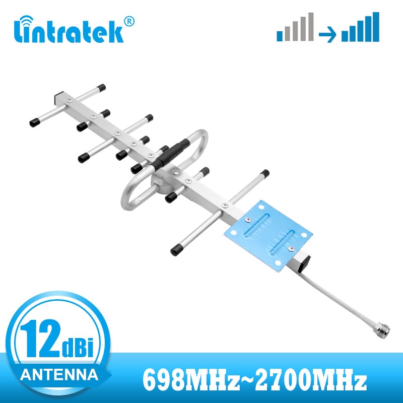 Lintratek-antena exterior Yagi 2g, 3g, 4g, 694 ~ 2700MHz, amplificador de señal para 700, 800 gsm, 2100 LTE