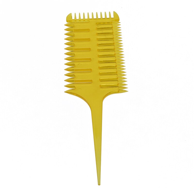 Barber Salon Style Haircut Comb With Tail Fish Bone Shape Colorful Women Updo Big Tooth Comb Hair Dyeing Tool