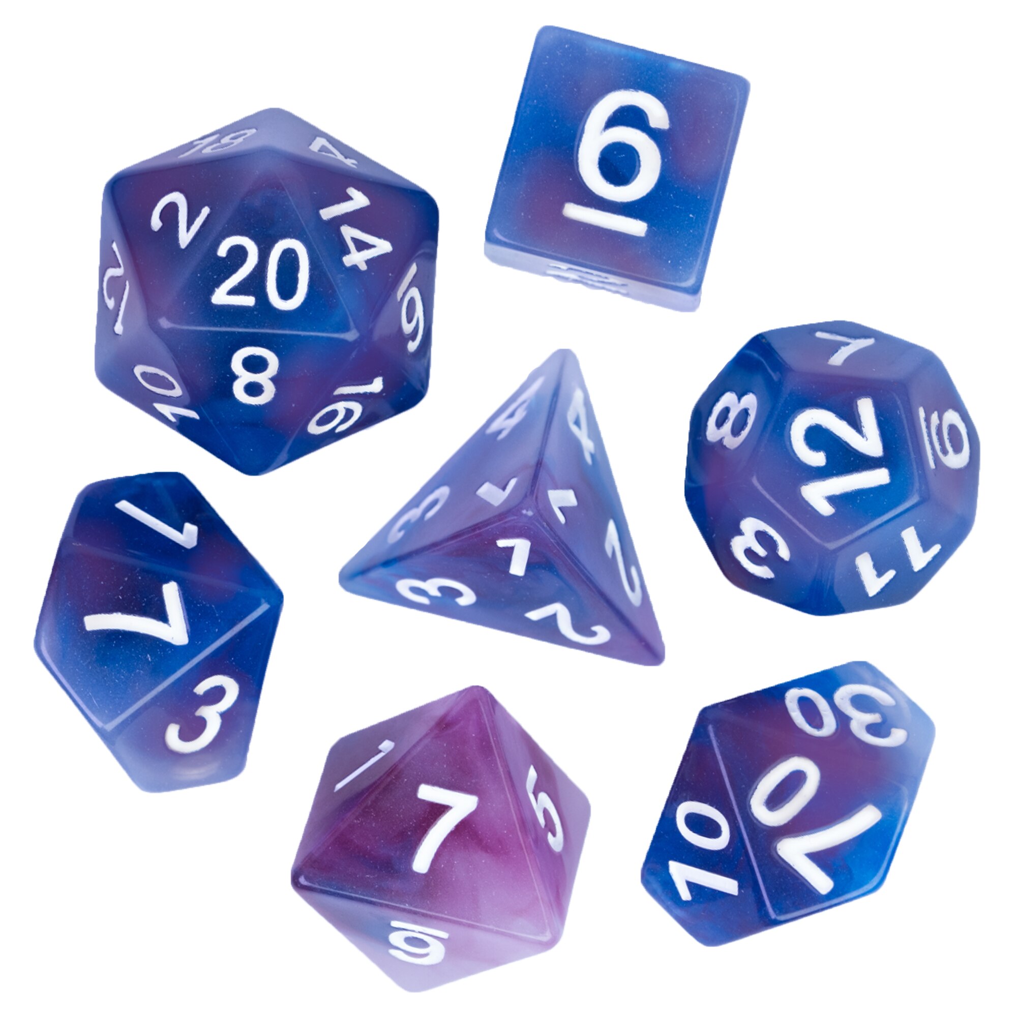 7 Stks/set Imitatie Jade Dnd Dobbelstenen D &amp; D Dobbelstenen Set D4 D6 D8 D10 D % D12 D20 Polyhedral games Dobbelstenen Set Voor Mtg Rpg: Blue Brown