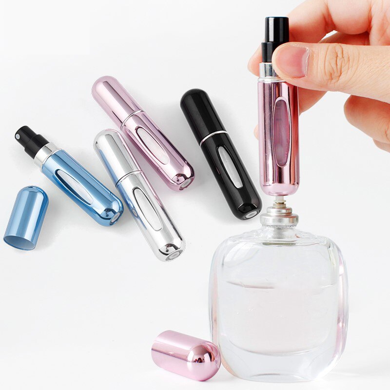 5ml coloré Portable voyage Mini conteneur en aluminium rechargeable parfum vaporisateur bouteille vide bouteilles de stockage cosmétique
