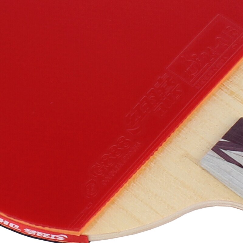 Raquetes de tênis de mesa dhs 4002 4006 com furacão de borracha 3, pips-em raquete conjunto ping pong bat paddle