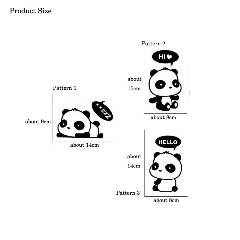 Sød panda switch klistermærke på væggen børneværelser vinyl til boligindretning kunstmærkater aftagelige dejlige vægklistermærker