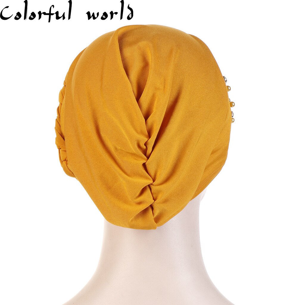 Hijab musulman, couvre-chef, bandeau croisé islamique, Turban, bandeau pour cheveux