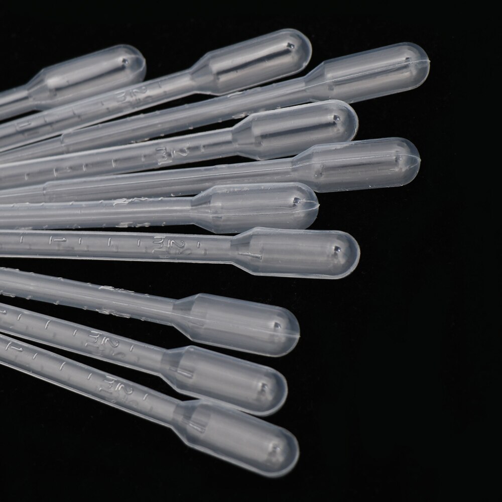 100/250 stk multifunktionelle engangs pipetter gennemsigtige pipetter overfører graduerede pipetter labforsyninger