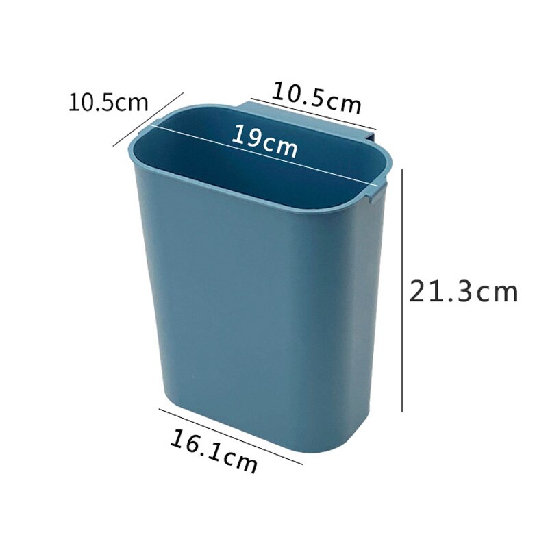 Kitchen Wall Mounted Trash Can Cabinet Door Hanging Garbage Bin Garbage Cans for Kitchen Bathroom Toilet Waste Rubbish