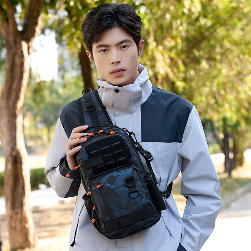 Waterproof Shoulder Bag for Men Multi-funtional Outdoor Sling Bag Causal Mens Small Bag Crossbody Bags for Men Large Capacity