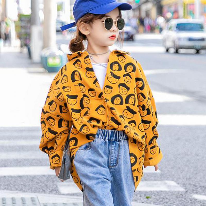 printemps nouveaux enfants Blouses pour filles vêtements coton filles chemises vêtements adolescents 6 7 8 9 10 11 12 13 14 ans enfants hauts