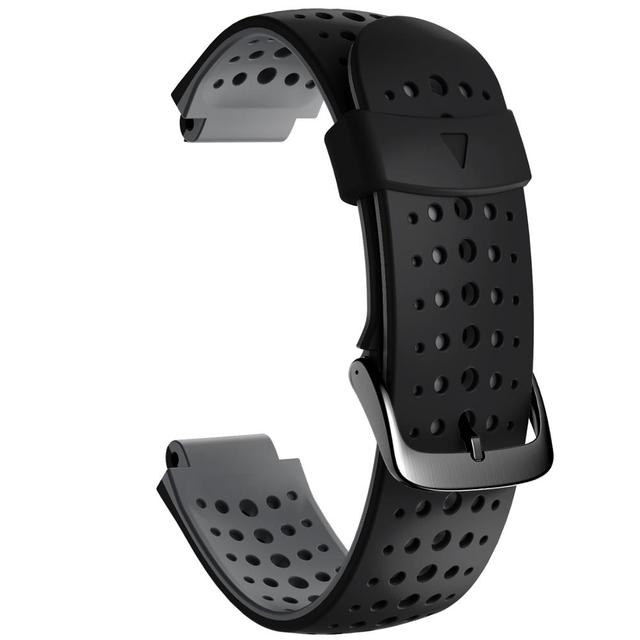 Correa deportiva de silicona para Garmin Forerunner 235 220 230 620 630 735XT, accesorios de pulsera: White black